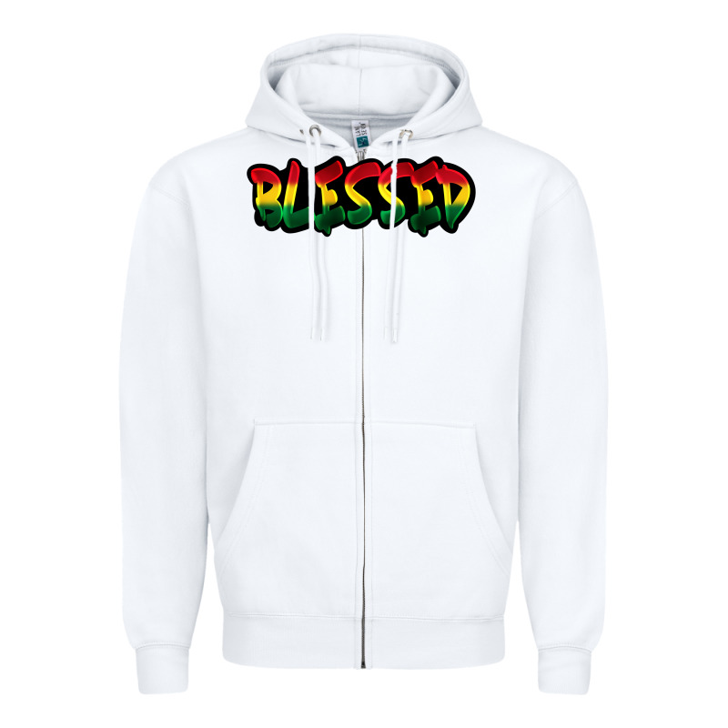 Juneteenth Blessed Zipper Hoodie by FaDigitalArtStudio | Teevron
