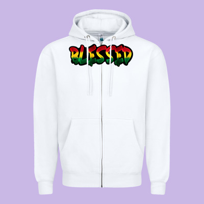 Juneteenth Blessed Zipper Hoodie Designed By Fadigitalartstudio