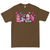 Cacao lash hustler with eyelashes coffee cups Premium Tee - NancyCooperArtShop