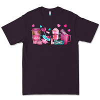 Plum lash hustler with eyelashes coffee cups Premium Tee - NancyCooperArtShop