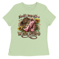 Matcha shouldve come with a warning boots  cowboy Ladies Tee - NancyCooperArtShop