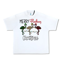 White Merry Flocking Christmas Urban Heavy Tee - Bettercallsaul