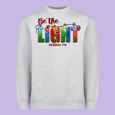 Be The Light Matthew 5 14 Heavyweight Sweatshirt Designed By Cowgirlartshop