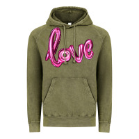 Vintage Olive valentine's day love balloon Vintage Hoodie - RanaPortraitStore