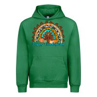 Emerald Happy thanksgiving rainbow Urban Hoodie - Artiststas
