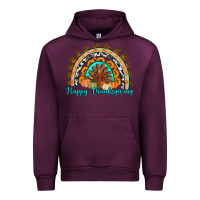 Mauve Wine Happy thanksgiving rainbow Urban Hoodie - Artiststas