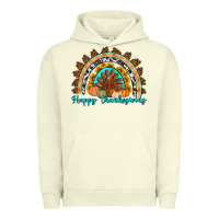 Pigment Pistachio Happy thanksgiving rainbow Urban Hoodie - Artiststas