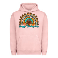 Pigment Salmon Happy thanksgiving rainbow Urban Hoodie - Artiststas