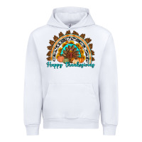 White Happy thanksgiving rainbow Urban Hoodie - Artiststas