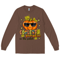 Chestnut Coolest Pumpkin In The Patch Long Sleeve Tee - texasbilliewilder
