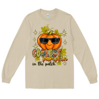 Mushroom Coolest Pumpkin In The Patch Long Sleeve Tee - texasbilliewilder