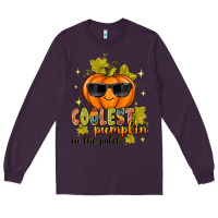 Plum Coolest Pumpkin In The Patch Long Sleeve Tee - texasbilliewilder