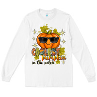 White Coolest Pumpkin In The Patch Long Sleeve Tee - texasbilliewilder