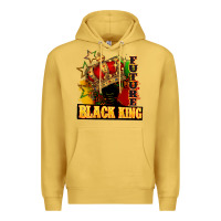 Antique Gold Future black king Premium Hoodie - FaDigitalArtStudio