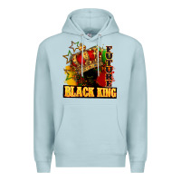 Blue Mist Future black king Premium Hoodie - FaDigitalArtStudio
