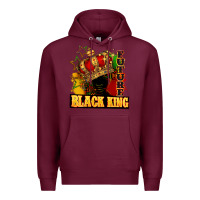 Burgundy Future black king Premium Hoodie - FaDigitalArtStudio
