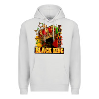Dove Grey Future black king Premium Hoodie - FaDigitalArtStudio