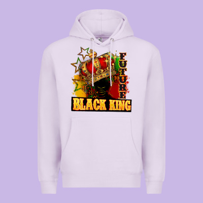 Future Black King Premium Hoodie Designed By Fadigitalartstudio