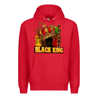 Red Future black king Premium Hoodie - FaDigitalArtStudio
