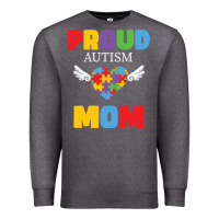 Charcoal Heather lil autism mom Premium Sweatshirt - CowhideDigitalArt