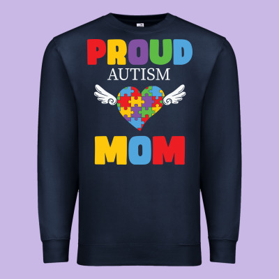Lil Autism Mom Premium Sweatshirt Designed By Cowhidedigitalart