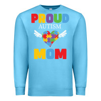 Ocean Blue lil autism mom Premium Sweatshirt - CowhideDigitalArt