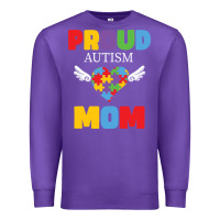 Purple lil autism mom Premium Sweatshirt - CowhideDigitalArt