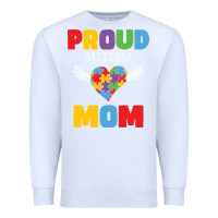 White lil autism mom Premium Sweatshirt - CowhideDigitalArt