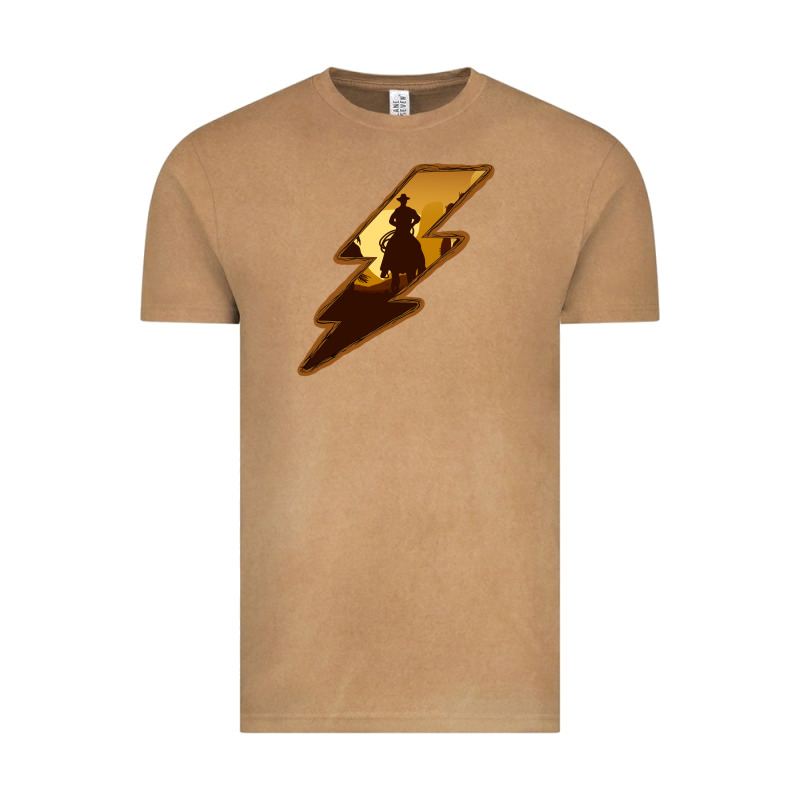 Cowboy Sunset Lightning Vintage Tee by Bettercallsaul | Teevron