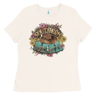 Bone southern nana western flowers Ladies Tee - NancyCooperArtShop