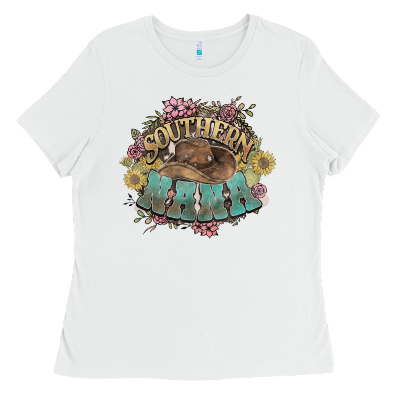 Southern Nana Western Flowers Ladies Tee by NancyCooperArtShop | Teevron