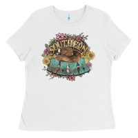 White southern nana western flowers Ladies Tee - NancyCooperArtShop