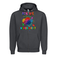 Smoke Ask me about neurodiversity Zipper Hoodie - FaDigitalArtStudio