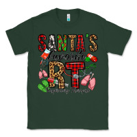 Sports Green santa's favorite rt respiratory therapist Classic Tee - Jasminsmagicworld