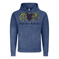 Vintage Denim mardi gras love peace Vintage Hoodie - Bettercallsaul