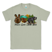 Matcha peace love sloth bear Classic Tee - LillyAllenDesigns