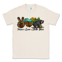 Natural peace love sloth bear Classic Tee - LillyAllenDesigns