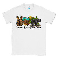 White peace love sloth bear Classic Tee - LillyAllenDesigns