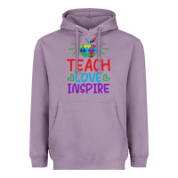 Lavender teach love inspire Heavyweight Hoodie - CowhideDigitalArt