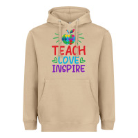 Mushroom teach love inspire Heavyweight Hoodie - CowhideDigitalArt