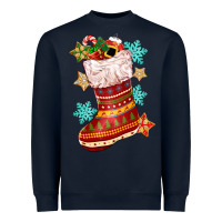 Navy christmas Heavyweight Sweatshirt - CowGirlArtShop