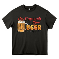 Asphalt crawfish and beer that's why i'm here Heavy Core Tee - MaliasSmallBusiness