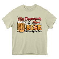 Mossy crawfish and beer that's why i'm here Heavy Core Tee - MaliasSmallBusiness
