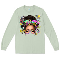 Matcha 90s messy bun Long Sleeve Tee - texasbilliewilder