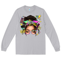 Moon Dust 90s messy bun Long Sleeve Tee - texasbilliewilder