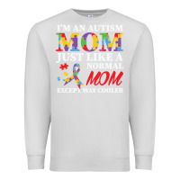 Dove Grey LIL Autism Mom Premium Sweatshirt - CowhideDigitalArt