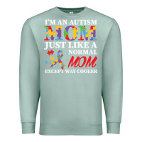Seafoam LIL Autism Mom Premium Sweatshirt - CowhideDigitalArt