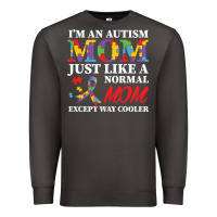 Smoke LIL Autism Mom Premium Sweatshirt - CowhideDigitalArt