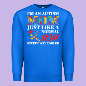 Lil Autism Mom Premium Sweatshirt Designed By Cowhidedigitalart
