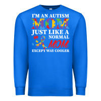 True Royal LIL Autism Mom Premium Sweatshirt - CowhideDigitalArt